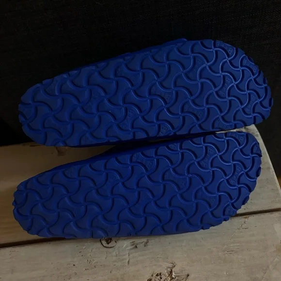 BIRKENSTOCK ESSENTIALS EVA SANDAL Blue Double Strap Size 38, Women’s 7, Men’s 5 - Picture 11 of 11